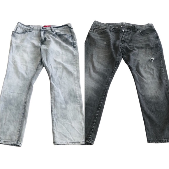 Guess Calvin Klein Lot of 2 Straight Slim Jeans size 38 - Picture 1 of 16